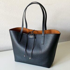 GUESS Bobbi Black Multi Faux Leather Vegan Shoulder Bag Brown Interior EXCELLENT